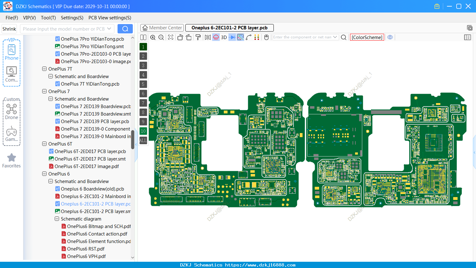 Oneplus 6-2EC101-2 PCB Layer